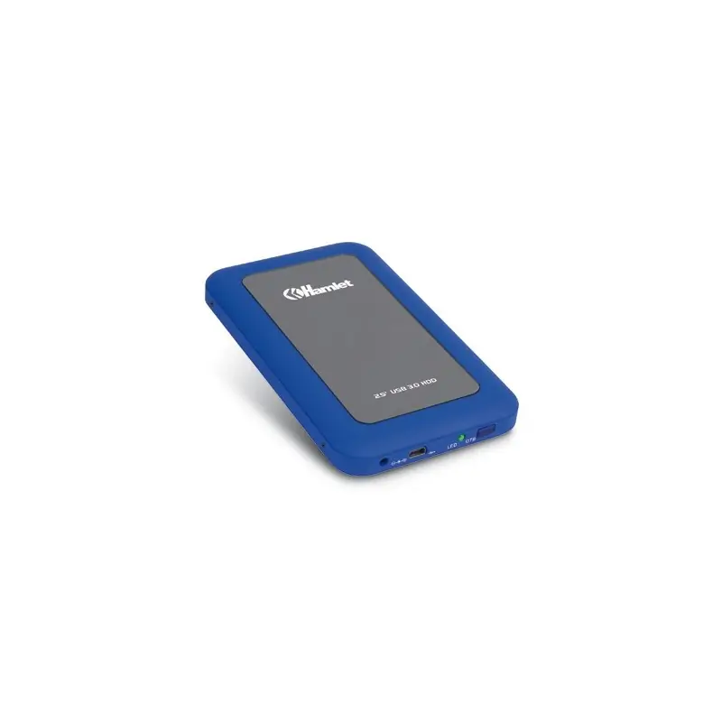 Hamlet USB 3.0 Mirror disk box esterno per hard SATA 2,5'' blu