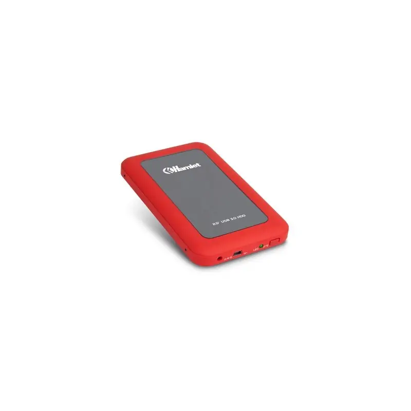 Hamlet USB 3.0 Mirror disk box esterno per hard SATA 2,5'' rosso