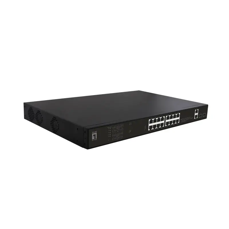 LevelOne GEP-2021 switch di rete Non gestito Gigabit Ethernet (10/100/1000) Supporto Power over (PoE) 1U Nero