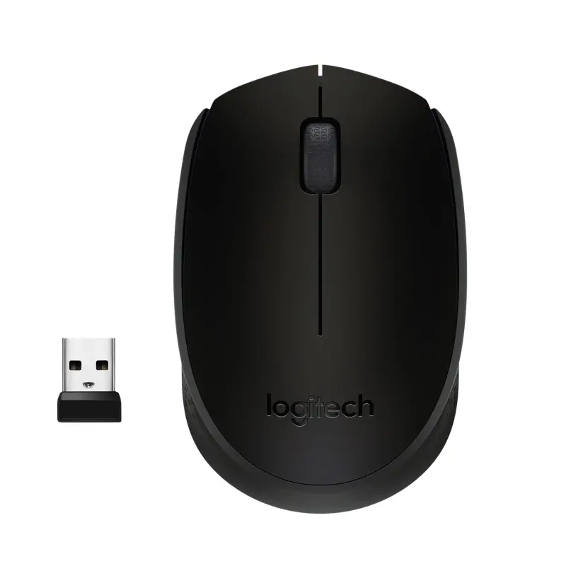 Logitech M171 Mouse Wireless, 2.4 GHz con Mini Ricevitore USB, Rilevamento Ottico, Durata ?Batteria Fino a 12 Mesi