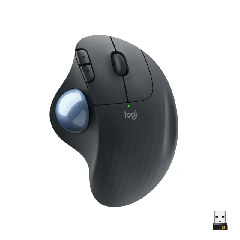 Logitech ERGO M575 Mouse Trackball Wireless - Facile controllo con il pollice, Tracciamento fluido