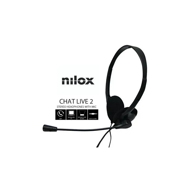 Image of Nilox CHAT LIVE 2 Cuffie In-ear Musica e Chiamate Nerocod076