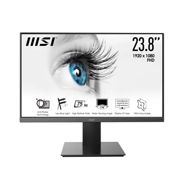 MSI Pro MP241X Monitor PC 60.5 cm (23.8") 1920 x 1080 Pixel Full HD LCD Nero