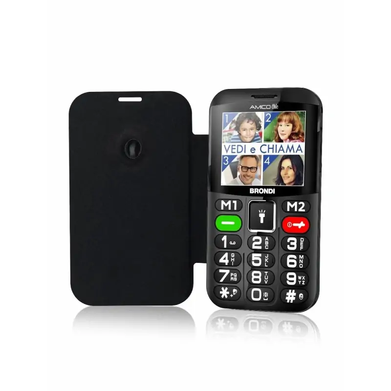 Brondi Amico Chic 6.1 cm (2.4") Nero Telefono cellulare basico