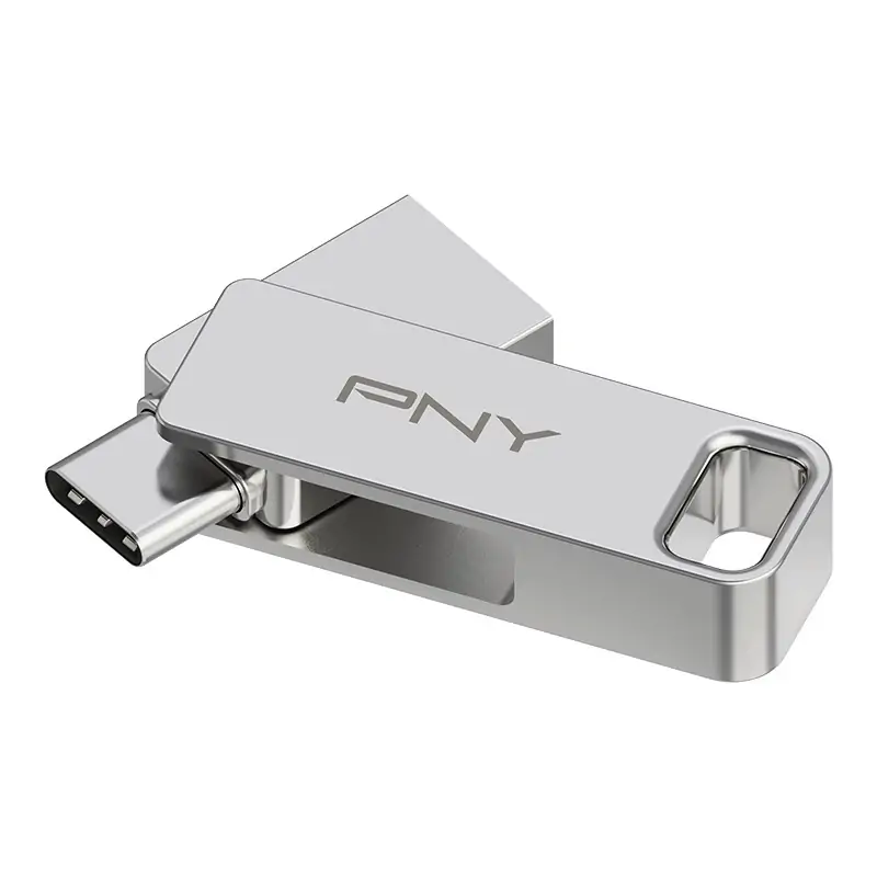 PNY DUO LINK unità flash USB 256 GB Type-A / Type-C 3.2 Gen 1 (3.1 1) Stainless steel