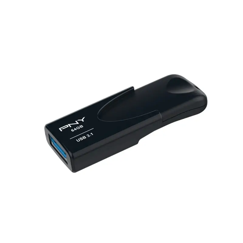 PNY Attaché 4 unità flash USB 64 GB tipo A 3.2 Gen 1 (3.1 1) Nero
