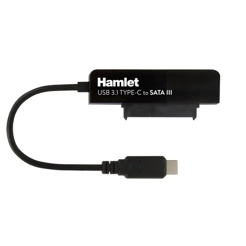 Hamlet Adattatore USB 3.1 Type-C to SATA III per collegare hard disk o unit SSD con Serial ATA