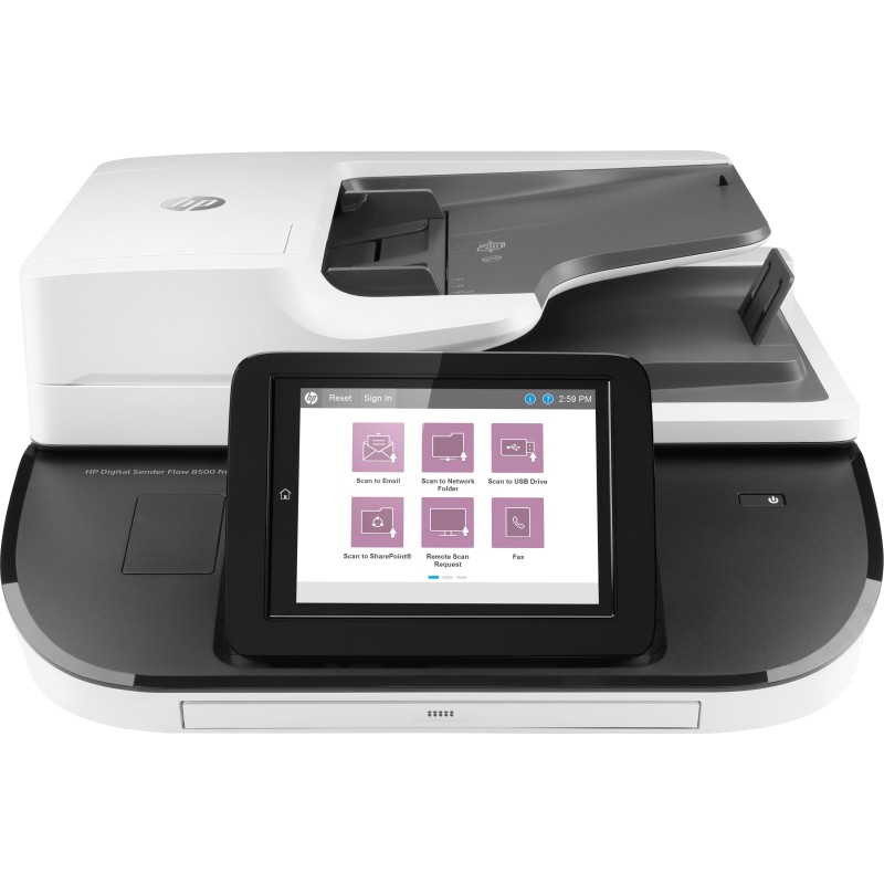 HP Flow 8500 fn2 Scanner piano e ADF