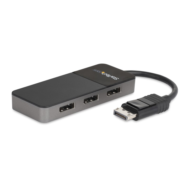 Image of StarTech.com Hub MST DisplayPort a 3 Porte - Adattatore Multi-Monitor DP 1.4 SdoppiatoreSplitter Video 4K 30Hz per Triplo