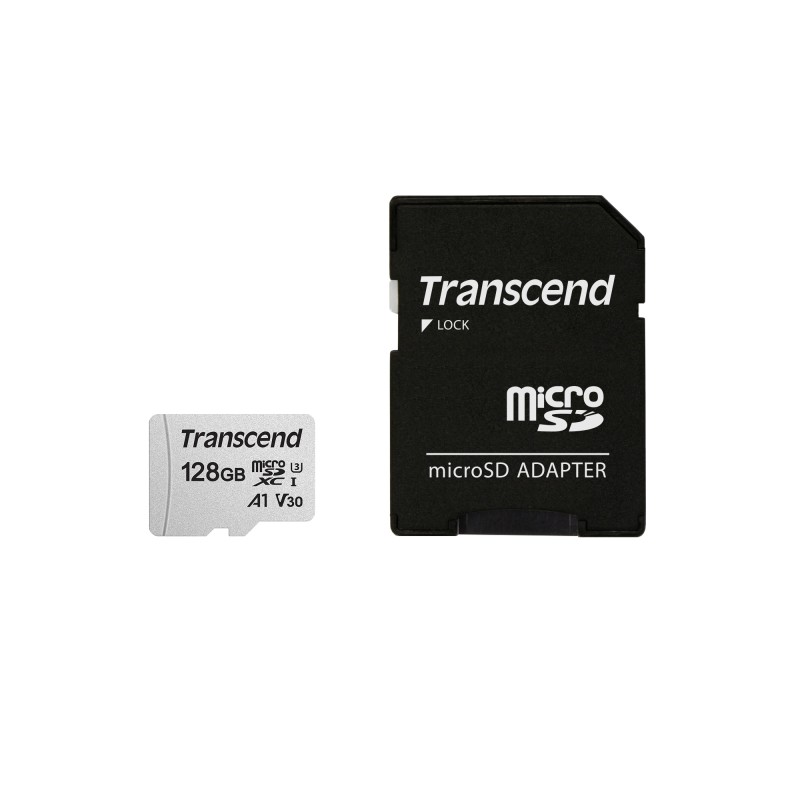 Transcend TS128GUSD300S-A memoria flash 128 GB MicroSDXC NAND Classe 10