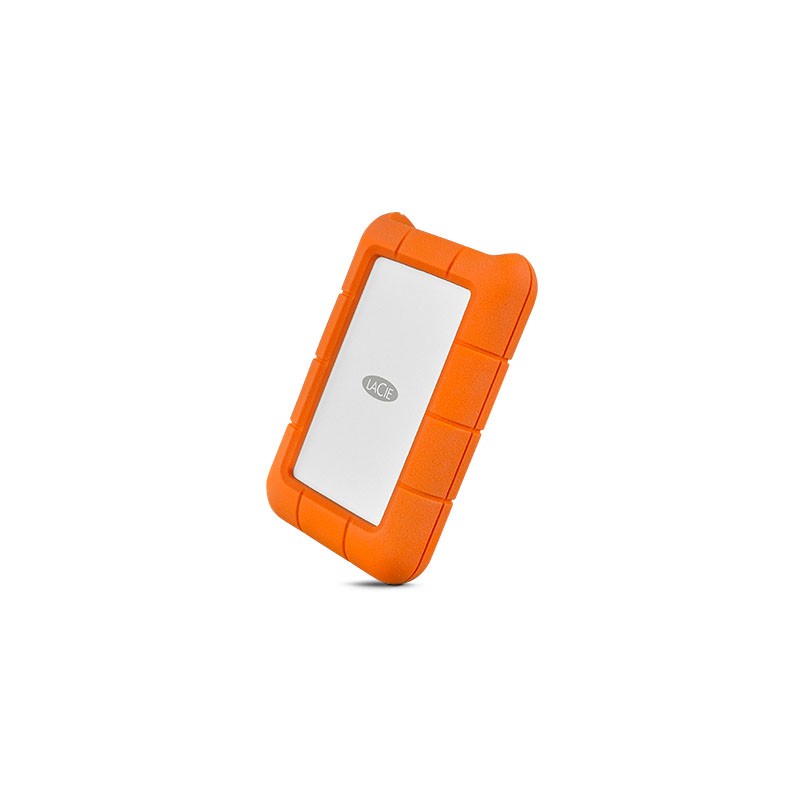 LaCie Rugged USB-C disco rigido esterno 2 TB Arancione, Argento