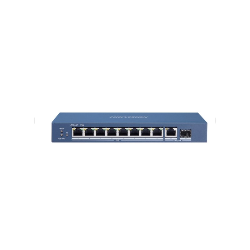 Image of Hikvision DS-3E0510P-E/M switch di rete Non gestito L2 Gigabit Ethernet (10/100/1000) Supporto Power over (PoE) Blu