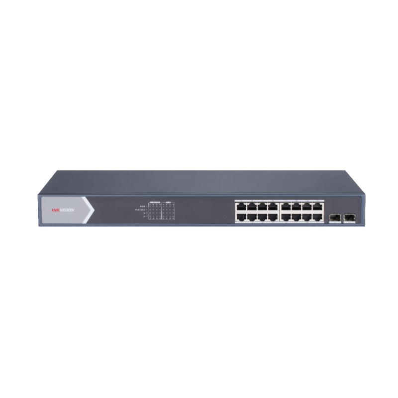 Hikvision DS-3E0518P-E/M switch di rete Non gestito L2 Gigabit Ethernet (10/100/1000) Supporto Power over (PoE) Nero