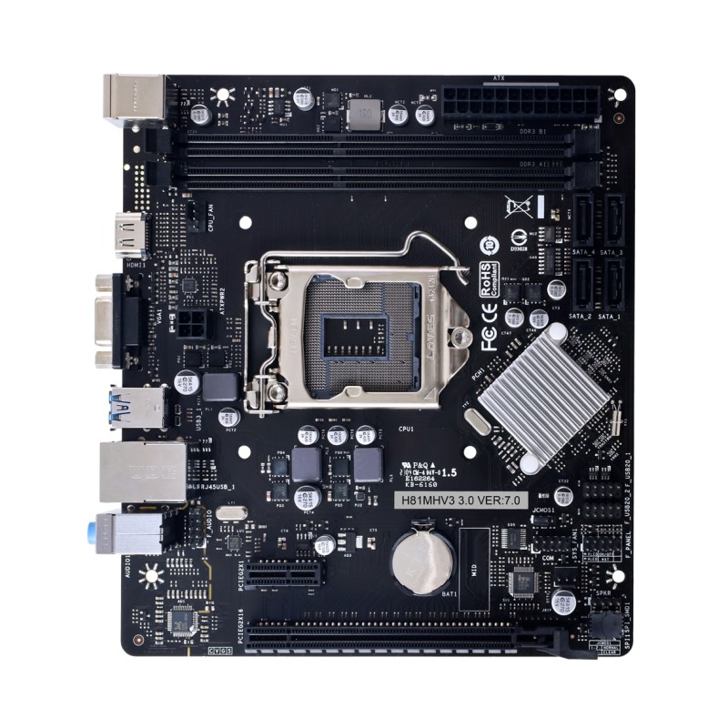 Image of Biostar H81MHV3 3.0 H81 Intel® LGA 1150 (Socket H3) micro ATX