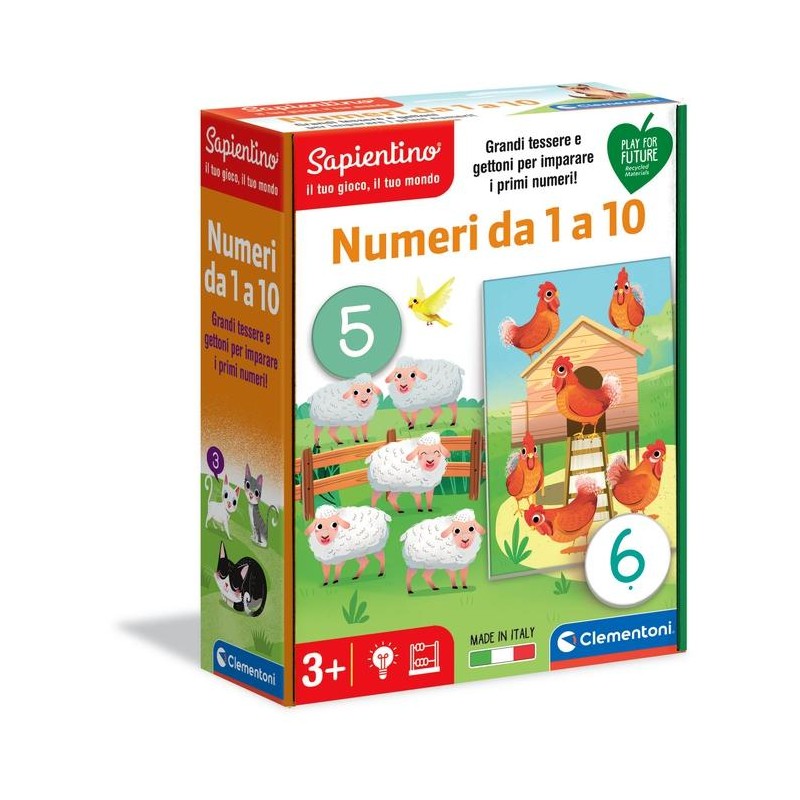 Image of Clementoni Numeri da 1 a 10 Gioco tavolo Educativo