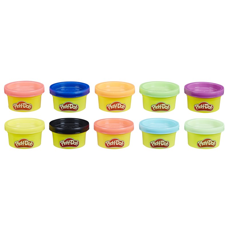 Play-Doh Colori della Fantasia (10 mini-vasetti di pasta da modellare)