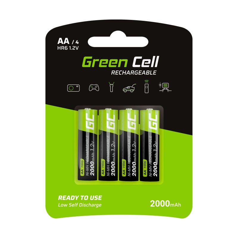 Green Cell GR02 Batteria per uso domestico ricaricabile Stilo AA Nichel-Metallo Idruro (NiMH)
