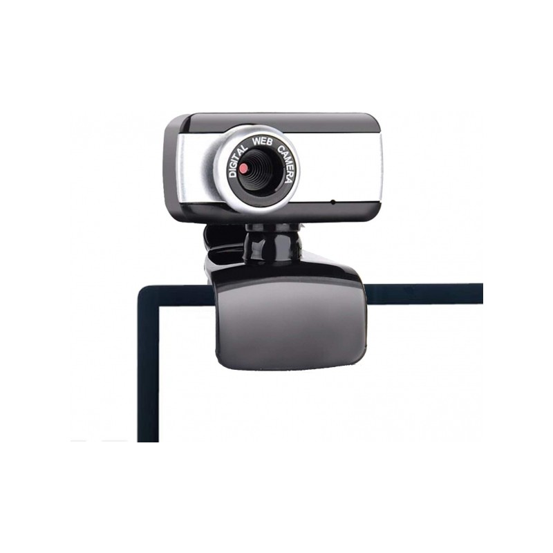 ENCORE EN-WB-183 webcam 0.3 MP 640 x 480 Pixel USB 2.0 Nero, Argento