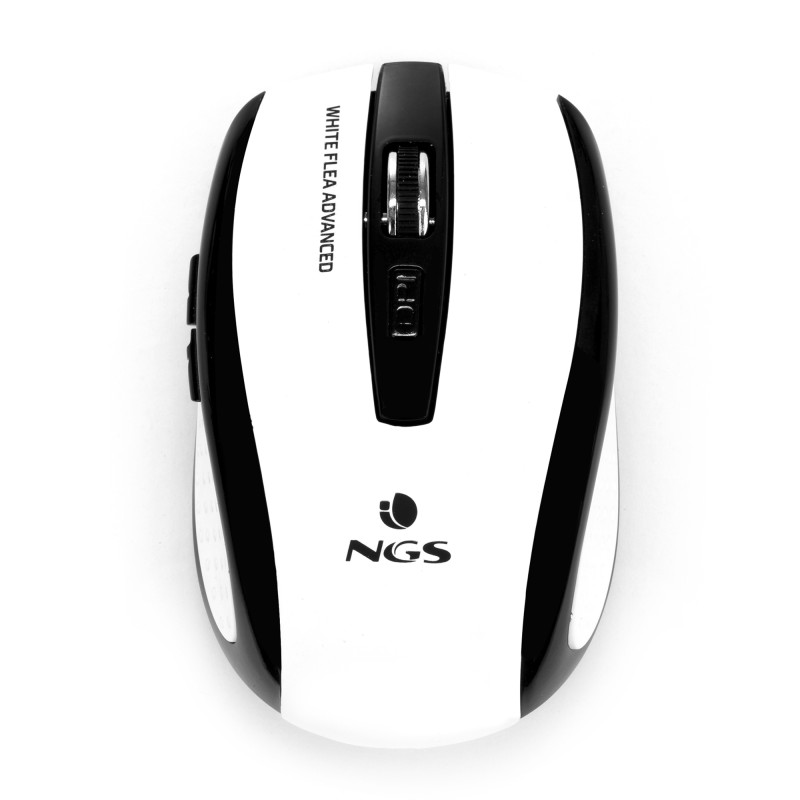 NGS White Flea Advanced mouse Mano destra RF Wireless Ottico 1600 DPI