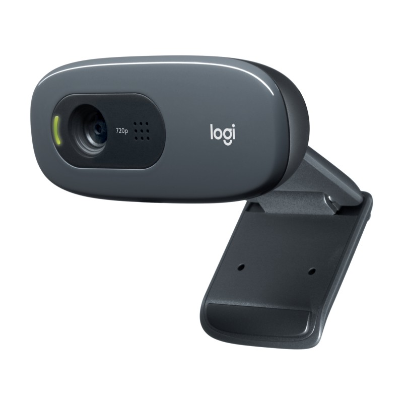 Logitech C270 Webcam HD, HD 720p/30fps, Videochiamate Widescreen, Correzione Automatica ?Luminosit