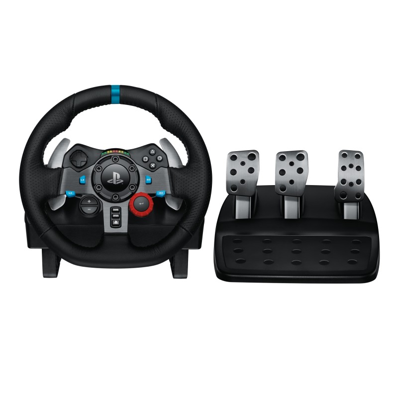Logitech G G29 Driving Force Racing Wheel Volante da Corsa, Pedali Regolabili, Ritorno di Forza Reale