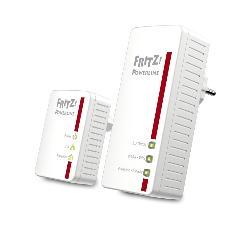 AVM FRITZ!Powerline 540E WLAN Set International 500 Mbit/s Collegamento ethernet LAN Wi-Fi Bianco 2 pz