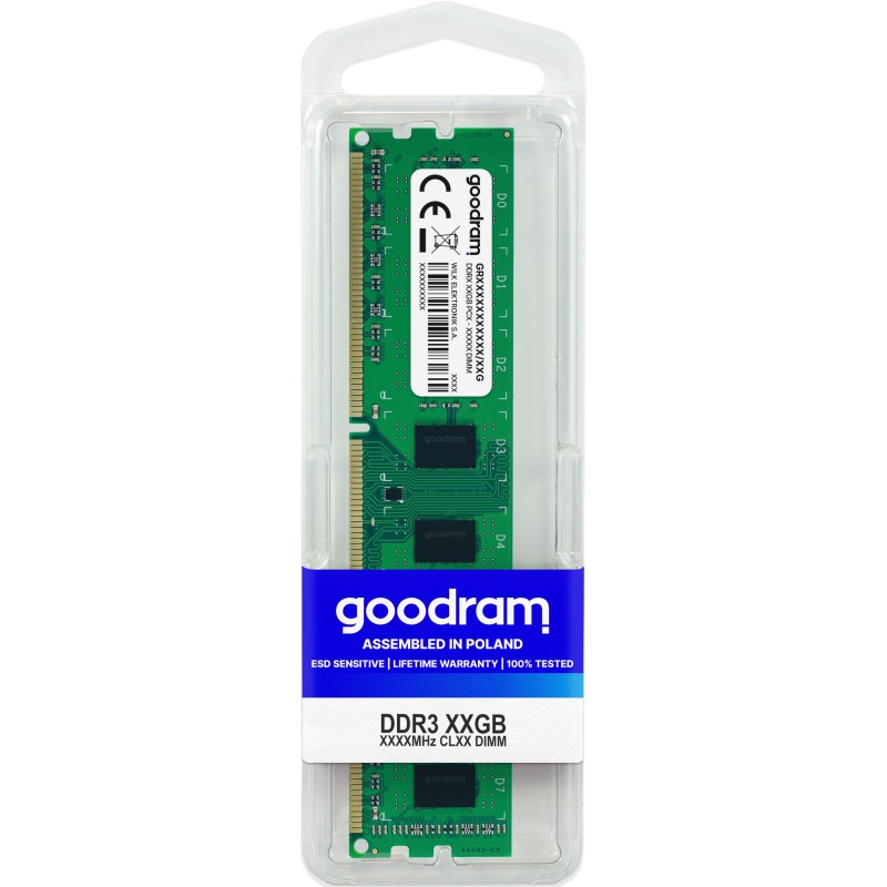 Goodram GR1600D3V64L11/8G memoria 8 GB 1 x DDR3 1600 MHz