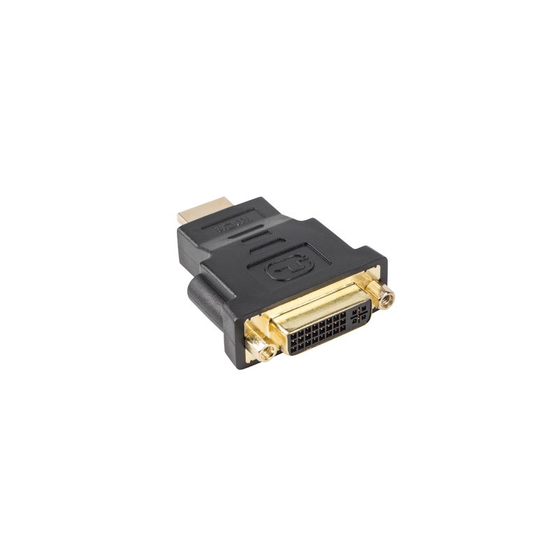 Image of Lanberg AD-0014-BK adattatore per inversione del genere dei cavi HDMI DVI-D (F) (24 + 5) Nero