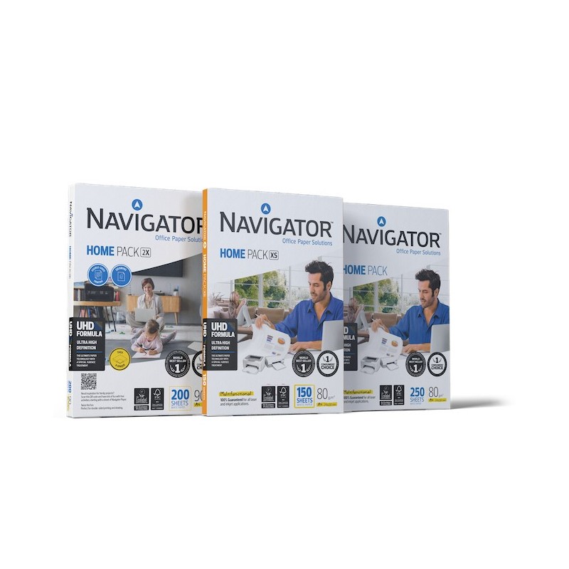 Image of Navigator Home Pack carta inkjet A4 (210x297 mm) 250 fogli Bianco