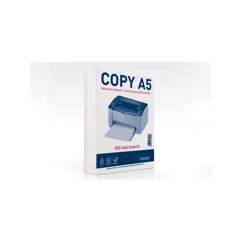 Favini COPY A5 carta inkjet (148x210 mm) 500 fogli Bianco