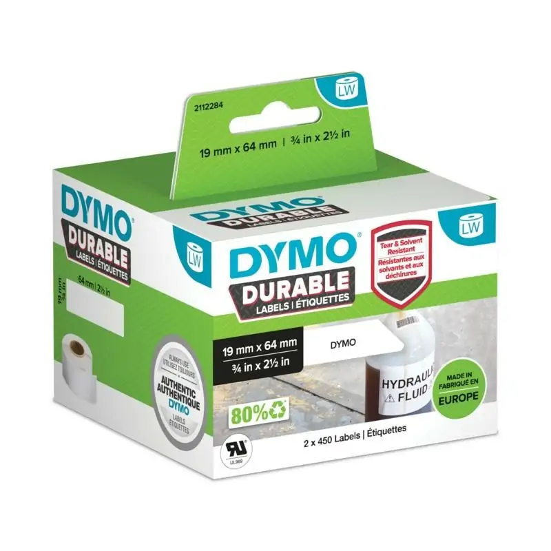 Image of DYMO 2112284 etichetta per stampante Bianco Etichetta per stampante autoadesiva