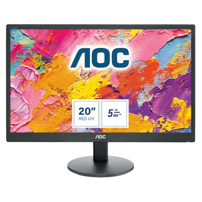 Image of AOC 70 Series E2070SWN LED display 49.5 cm (19.5") 1600 x 900 Pixel HD+ Nero