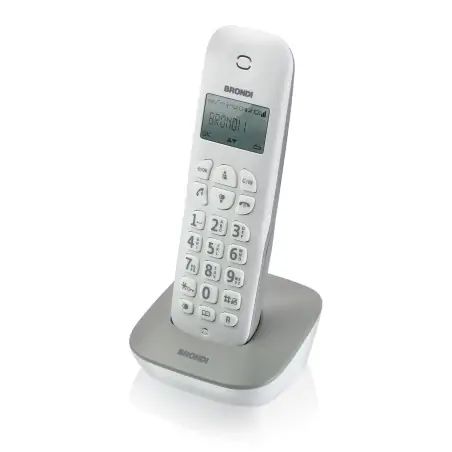 Brondi Gala DECT-Telefon, Anruferkennung, Grau, Weiß