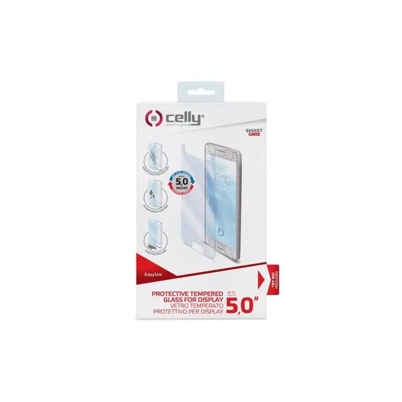 Image of Celly EASYUNI50 protezione per lo schermo e il retro dei telefoni cellulari Pellicola proteggischermo trasparente Universale 1