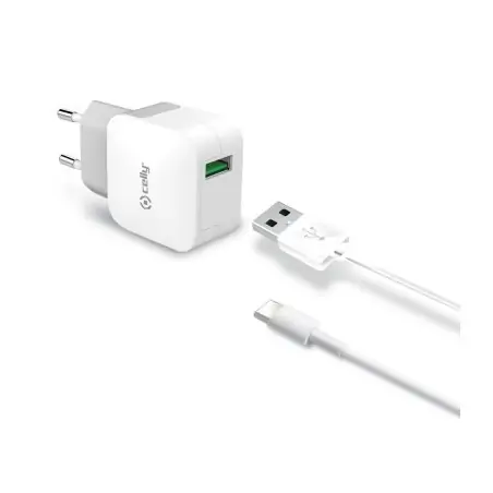 Celly TCUSBTYPEC Caricabatterie per dispositivi mobili Universale Bianco USB Interno