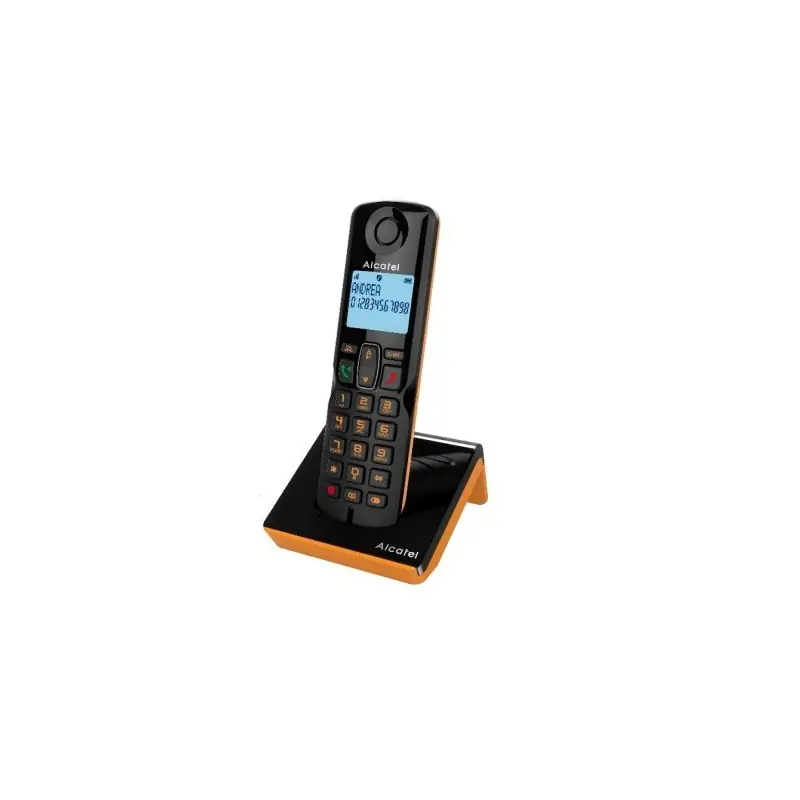 Image of Alcatel S280 SOLO ORANGE Telefono DECT Identificatore di chiamata Nero, Arancione