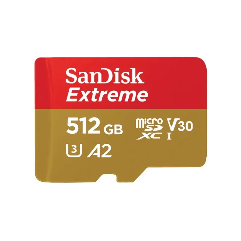 Image of SanDisk Extreme 512 GB MicroSDHC UHS-I Classe 10