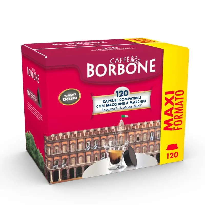 Image of caffè Borbone Capsule per Lavazza a modo mio Decisa 120 pz
