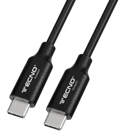 Tecno 24.218 cavo USB 1 m USB C Nero