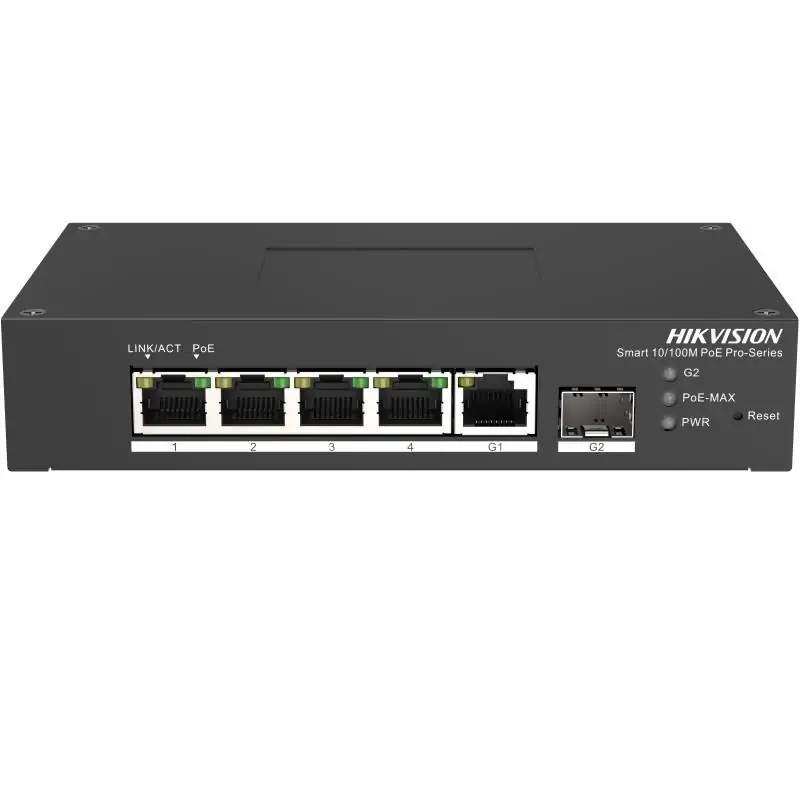 Hikvision DS-3T1306P-SI/HS switch di rete Gestito L2 Fast Ethernet (10/100) Supporto Power over (PoE) Nero