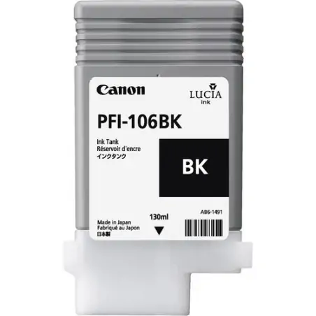 Canon PFI-106 BK cartuccia d'inchiostro 1 pz Originale Nero per foto