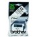 Brother Labelling Tape - 12mm, Black White, Blister nastro per etichettatrice M