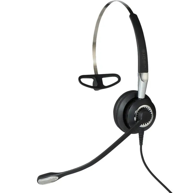 Image of Jabra Biz 2400 II QD Mono NC 3 in 1 Auricolare Cablato Passanuca, A clip, Padiglione Ufficio Nero, Argento