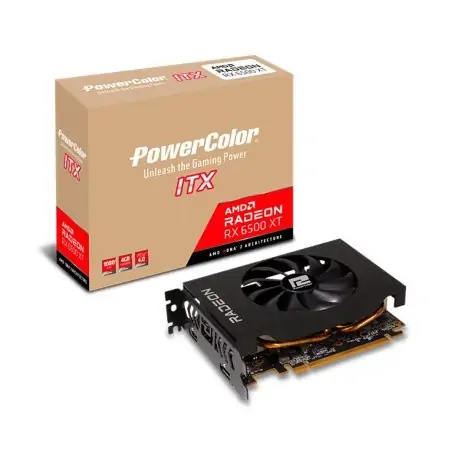 PowerColor AXRX 6500XT 4GBD6-DH scheda video AMD Radeon RX 6500 XT 4 GB GDDR6