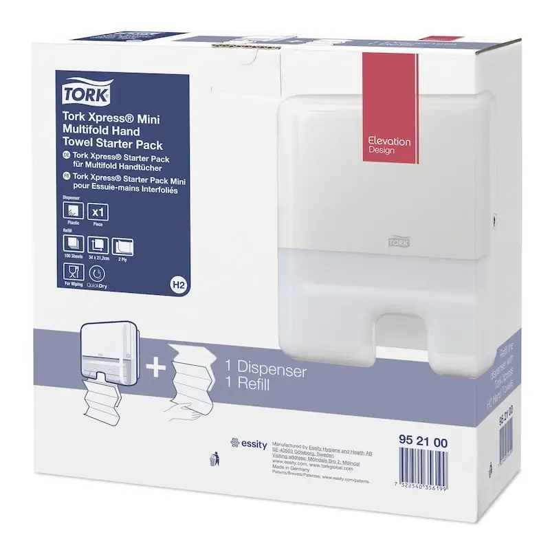 Image of Tork 952100 dispenser di asciugamani carta Distributore in fogli Bianco