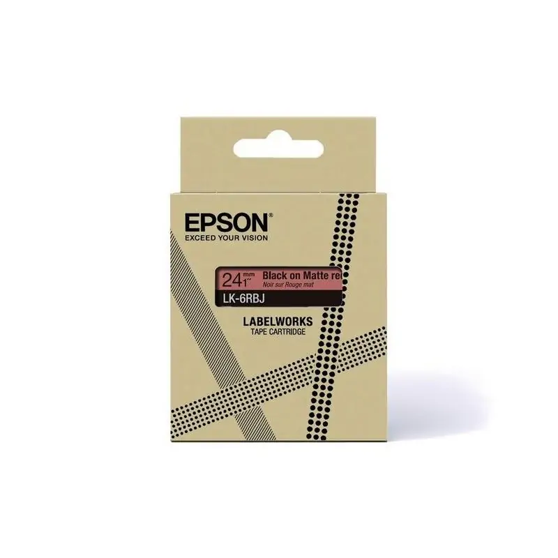 Image of Epson C53S672072 etichetta per stampante Nero, Rosso