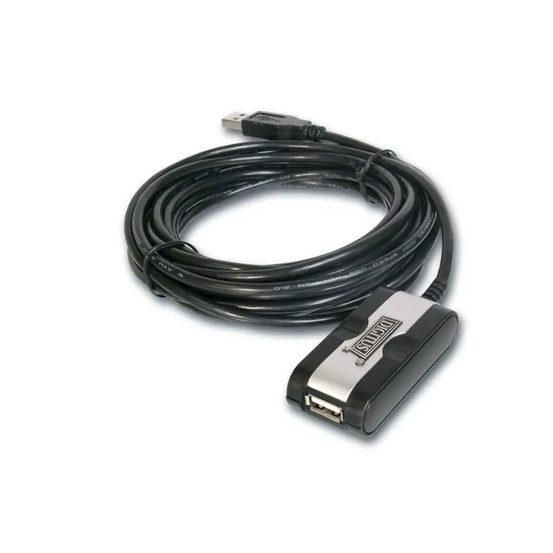 Image of Digitus USB Repeater Cable 2.0 cavo 5 m Nero