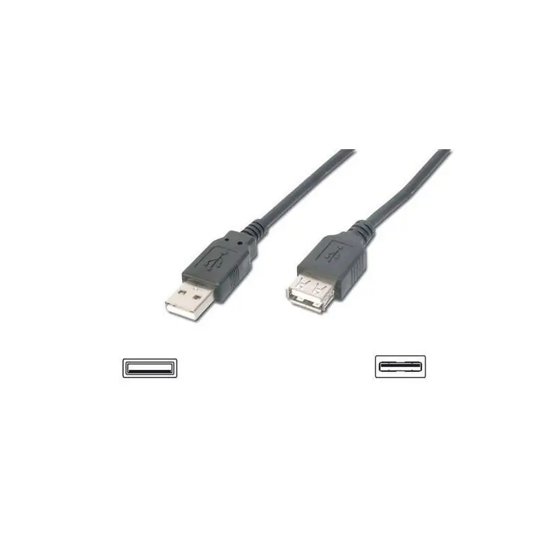 Image of Digitus 5m USB2.0 cavo USB A Nero
