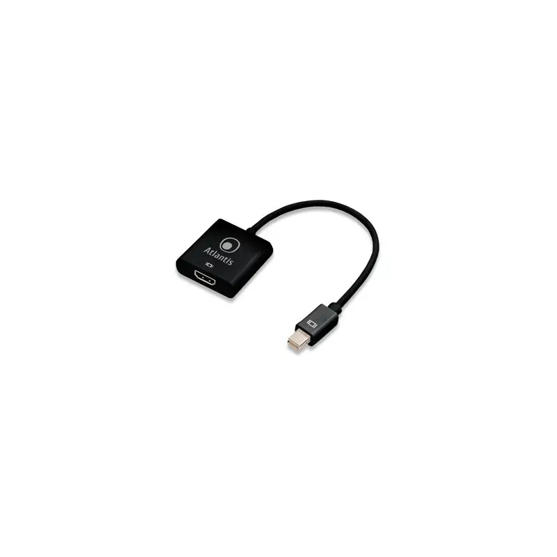 Image of Atlantis Land A04-MINIDP_HDMI cavo e adattatore video 0.2 m Mini DisplayPort HDMI tipo A (Standard) Nero