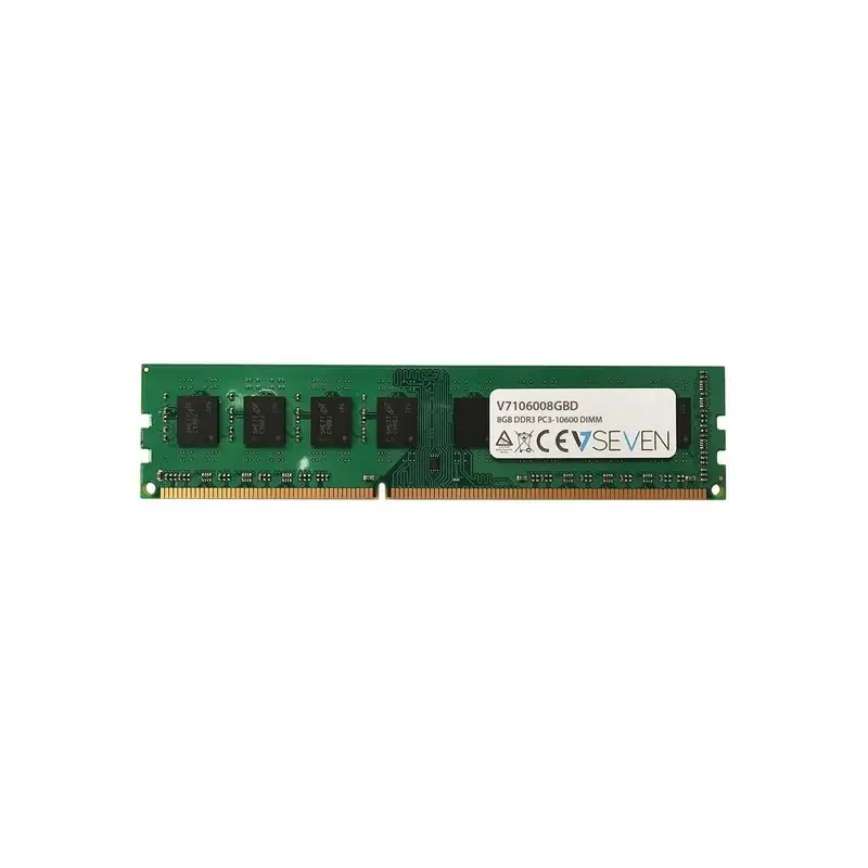 Image of V7 8GB DDR3 PC3-10600 - 1333mhz DIMM Desktop Módulo de memoria V7106008GBD